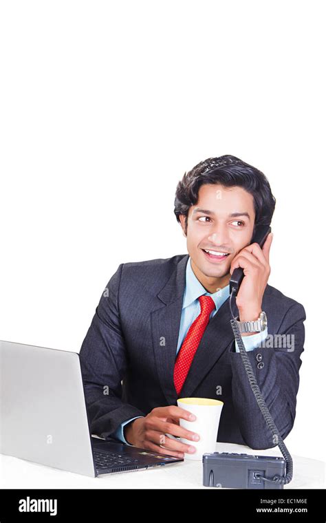 Indian Business Man Office Working Stock Photo Alamy