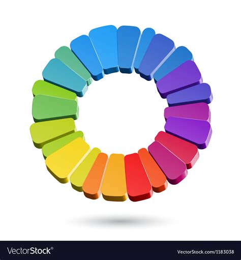 Color Wheel Royalty Free Vector Image Vectorstock