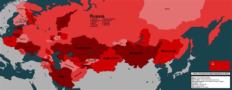 Map Of Russia And Former Soviet Republics Map