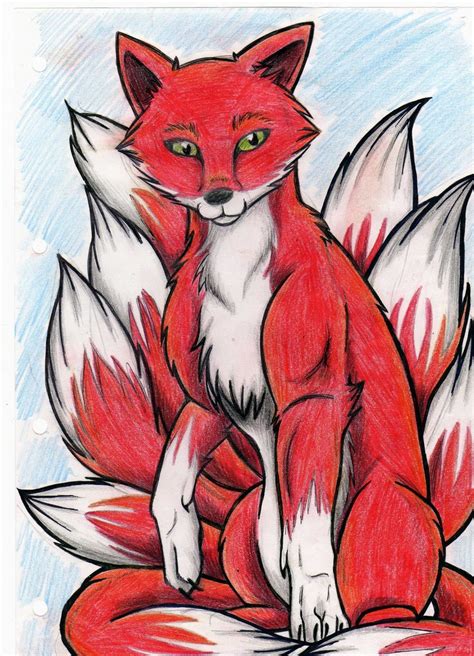Nine Tailed Fox Drawing At Free For Personal Use Nine