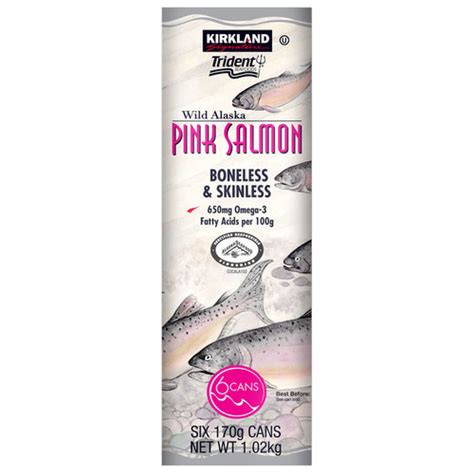 Kirkland Signature Wild Alaska Pink Salmon 6 X170g Fairdinks