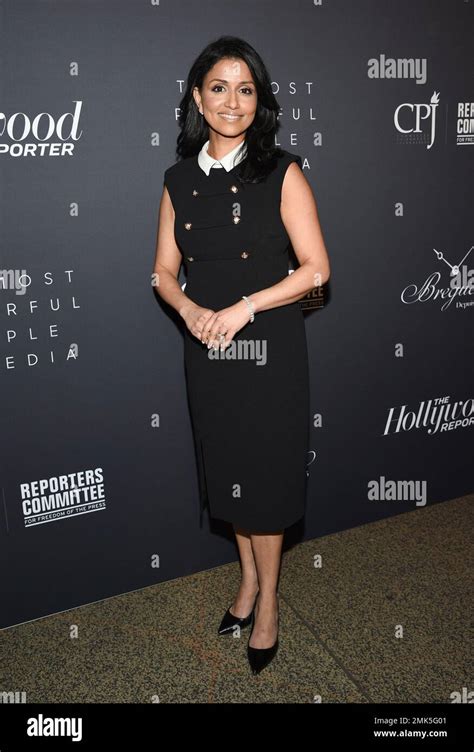 Cbs Weekend News Anchor Reena Ninan Attends The Hollywood Reporters
