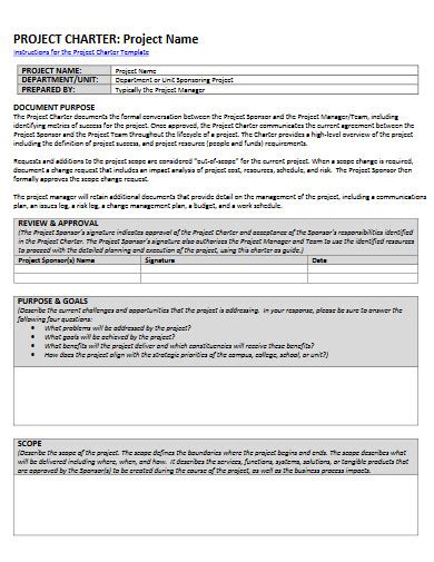 Project Charter 12 Examples Format Pdf Examples