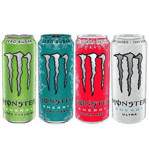 Buy Monster Ultra Zero Sugar Free Energy Drink Mixed Case 12 X 500ml Zero Calorie Cans