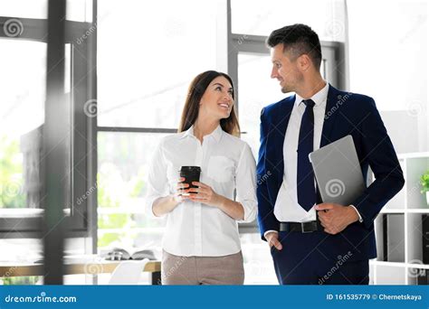 Portrait Of Business Trainers In Office Wear Stock Image Image Of