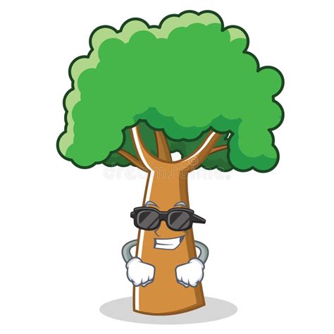 Cool Tree Cartoon Stock Vector Illustration Of Happy 154132981