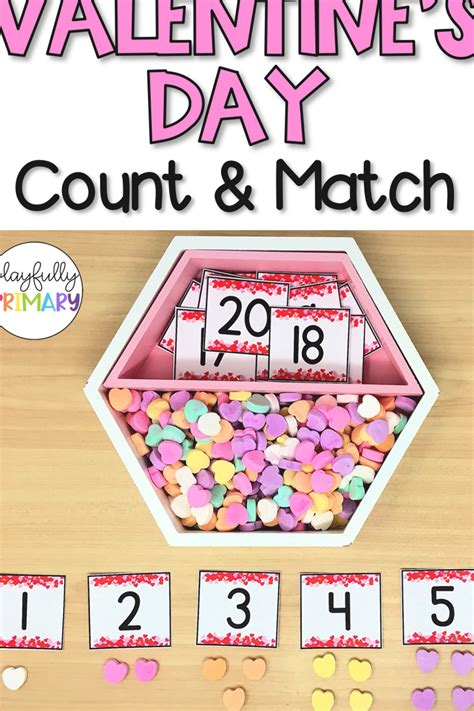 Valentines Day Counting Activity Prek And Kindergarten 0 20 Counting