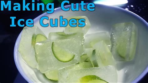 Making Cute Ice Cubes At Home Youtube