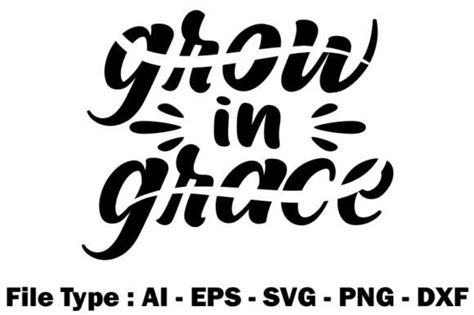 Grow In Grace Graphic By Naitairoy · Creative Fabrica