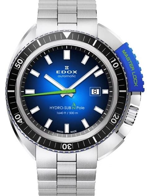 Swiss Made Edox Hydro Sub Limited Edition Dive Watch With Masterlock