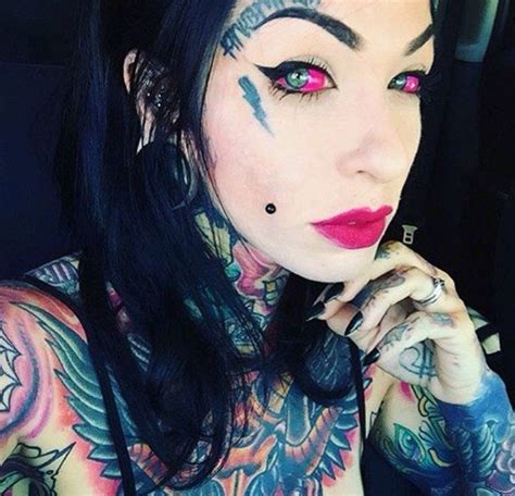 Beautiful Girls With Eyeball Tattoos Tattoo Ideas