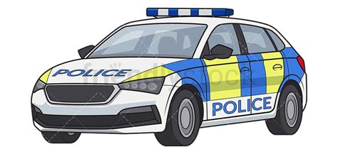 Police Car Cartoon Vector Clipart Friendlystock