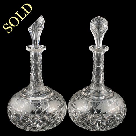 Antique Glass Decanters Victorian Glass Decanters