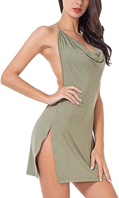 B Sin Women Backless Nightclub Dress Assless Low Cut Amazonca Clothing And Accessories