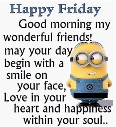 Good Morning Happy Friday Minion Quote Pictures Photos And Images For