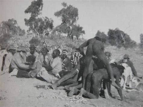 Australian Aboriginal Rites Of Passage Newly Initiated Men Rubbing