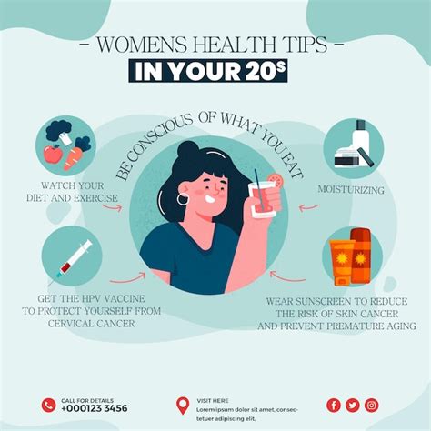 Premium Vector Women Health Tips Infographic Templates