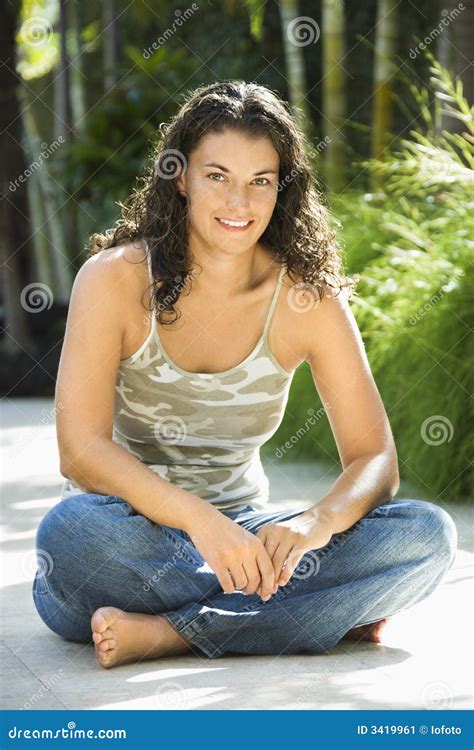 Pretty Woman Sitting Stock Image Image Of Sitting Indian 3419961
