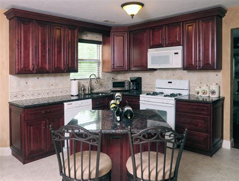 Your home is a unique expression of your individual decorating taste. Red Mahogany - Cabinets Katy