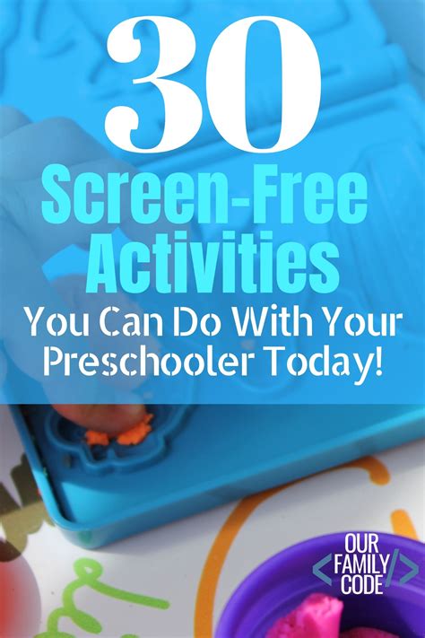 Screen Free Activities For Preschoolers