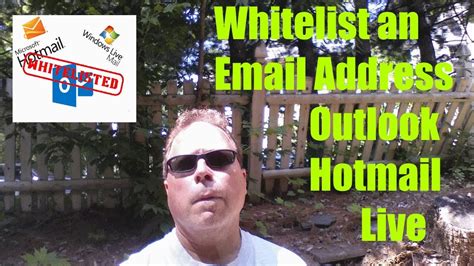 How To Whitelist An Email Address In Outlookhotmaillive Youtube