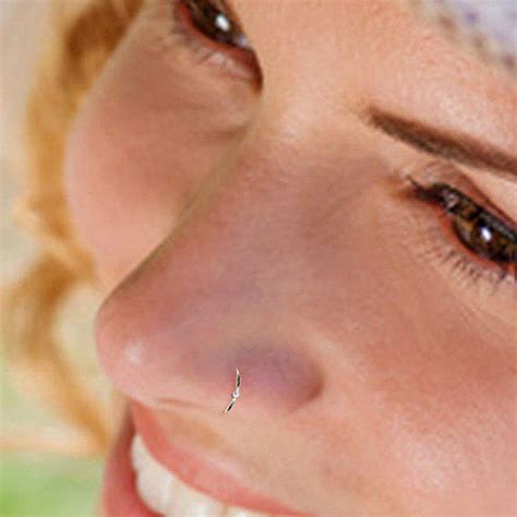 Gold Nose Hoop Gold Nose Ring Tiny Nose Hoop Tiny Nose Etsy