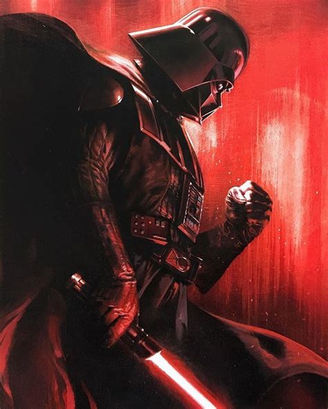 Darth Vader Cover By Gabriele Dellotto Acrylics On Heavy Paper
