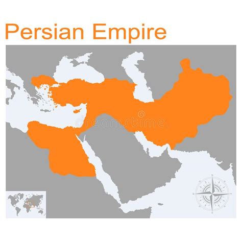 Mapa Persa Do Império detalhado Ilustração do Vetor Ilustração de