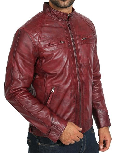 Pre Owned King Leathers Urban Men Genuine Lambskin 100 Leather Jacket