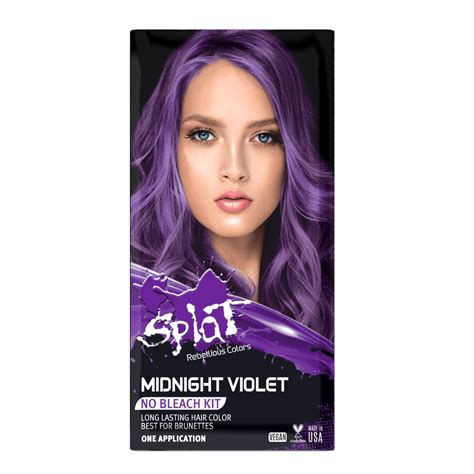 Splat Midnight Violet Hair Dye Semi Permanent Purple Hair Color