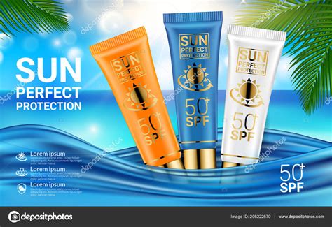 Spf And Uv Protect Sun Cosmetics Protection Sunscreen Product Ads