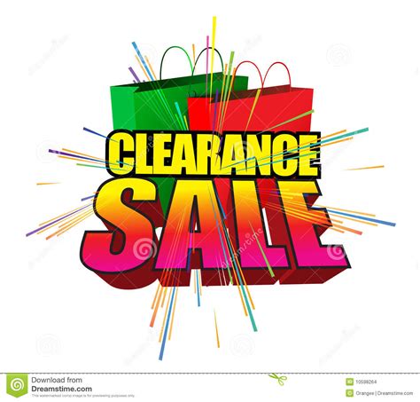 Clearance sale stock vector. Illustration of white, graphic - 10598264