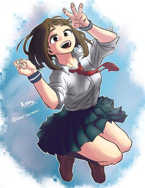 Uraraka Ochako By Soykerv Art Anime Deviantart