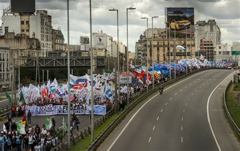 Argentina Tens Of Thousands Protest Against Economic Policies Adopted By The Government Of Macri
