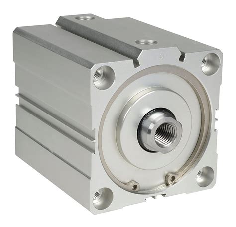 Pneumatic Air Cylinder: compact extruded, 100mm bore, 75mm stroke (PN ...