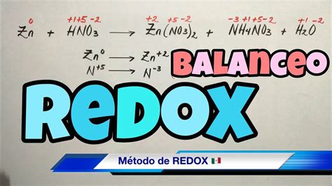 Balanceo Método Redox Muy Fácil Y Paso A Paso Youtube