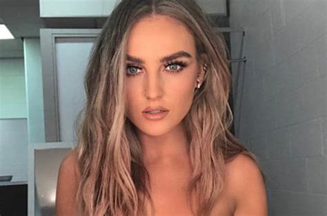 Little Mix 2017 Perrie Edwards Strips To Bra To Display Chest And Scar