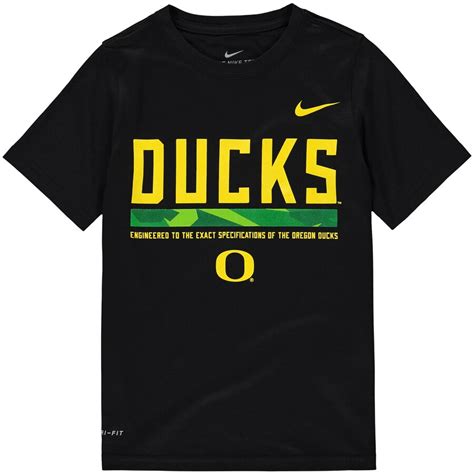 Youth Nike Black Oregon Ducks Legend Staff Performance T Shirt