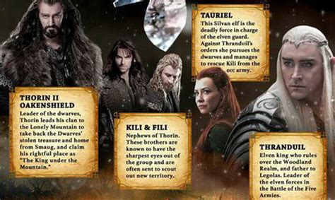 Infographic The Hobbit Character Guide Fandango