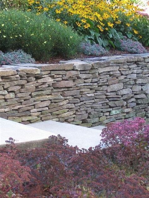 Fieldstone Wall Stone Walls Garden Dry Stone Wall Front House