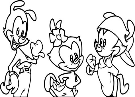 Awesome Animaniacs Here Coloring Page Coloring Pages Coloring Pages