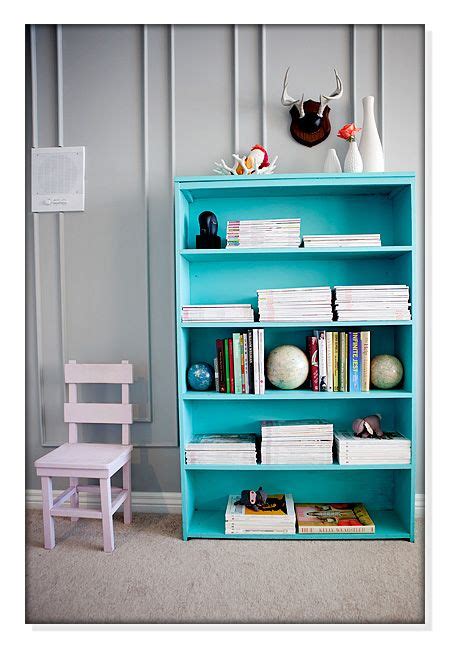 Bookcase From Dooce Teal Bookshelves Turquoise Furniture Painting
