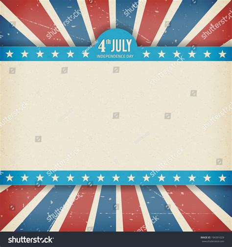 Vintage Independence July American Day Stock Vector Royalty Free Shutterstock