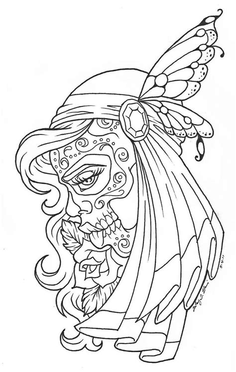 In aesthetic coloring pages we come up with some new types of pictures. Aesthetic Coloring Pages Day Of The Dead - Free Printable Coloring Pages