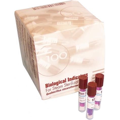 The biological indicator of choice for this process is bacillus subtilis 5230 (atcc#35021). BIOLOGICAL INDICATOR FOR STEAM STERILIZATION (20pcs). - OMNIA