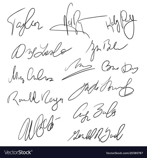 Autographs Handwritten Pen Signatures For Delivery