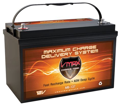 Vmax Mb137 120 Agm Group 31 Deep Cycle Battery Replaces Interstate 31p