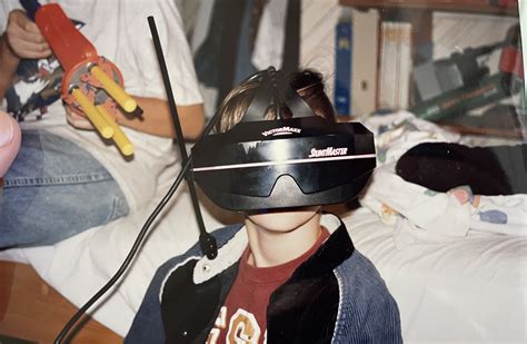 Rocking The Sega Vr Headset 1992 Oldschoolcool
