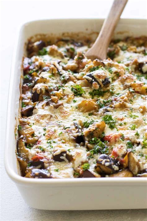 This Eggplant Casserole Is Loaded With Fresh Vegetables Like Mushrooms