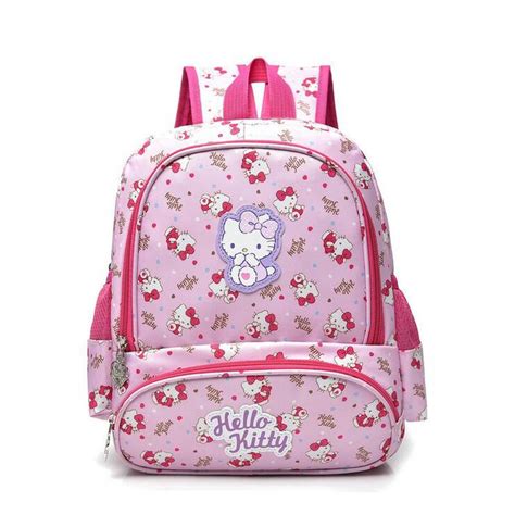 New Fashion Girls School Bag Cartoon Children Backpack School Bag Hello